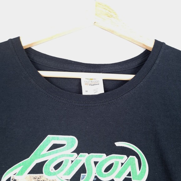 Vintage Poison T Shirt Womens Medium Talk Dirty To Me Concert Band Paper tag - Picture 2 of 13